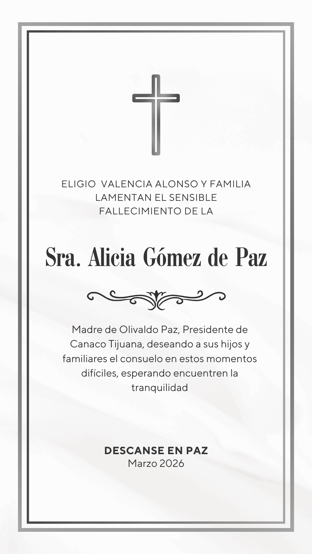 Alicia G&oacute;mez de Paz