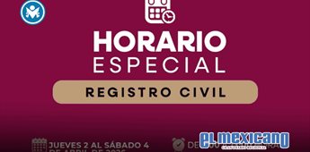 Registro Civil abre en horario especial durante Semana Santa Registro Civil abre en horario especial durante Semana Santa