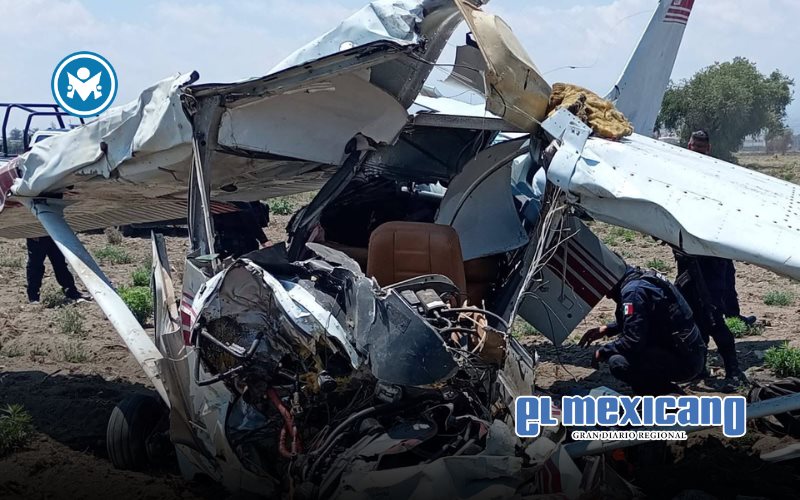 Se desploma avioneta en Huejotzingo: tres muertos y un herido grave