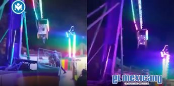 Joven cae de juego mecánico en feria de Ometepec Joven cae de juego mecánico en feria de Ometepec