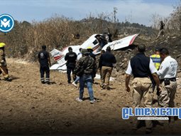 Avioneta se desploma en Puebla; hay cuatro muertos