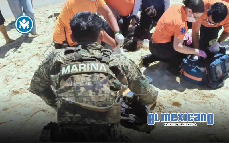 Rescatan a persona en playa de San Felipe, Baja California