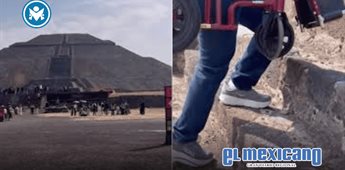 Extranjera pide "pir&aacute;mides inclusivas" en zona arqueol&oacute;gica de Teotihuac&aacute;n