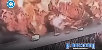 Explota cami&oacute;n cisterna bajo puente en Panam&aacute;