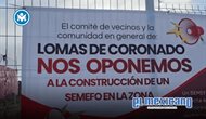 Vecinos de Lomas del Coronado bloquean proyecto de Semefo en velatorio del DIF