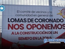 Vecinos de Lomas del Coronado bloquean proyecto de Semefo en velatorio del DIF