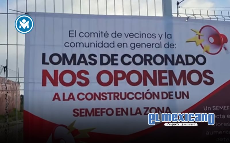 Vecinos de Lomas del Coronado bloquean proyecto de Semefo en velatorio del DIF