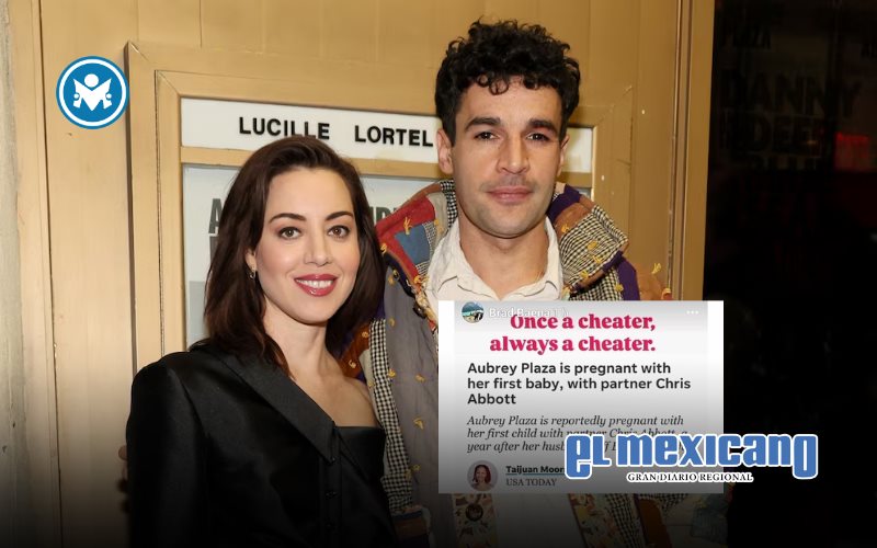 Excuñado de Aubrey Plaza la acusa de infidelidad tras anunciar su embarazo