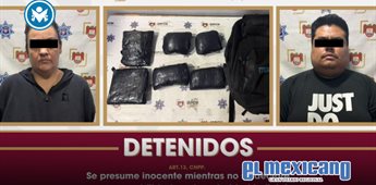 Frustran intento de mula ciega; detienen a dos personas