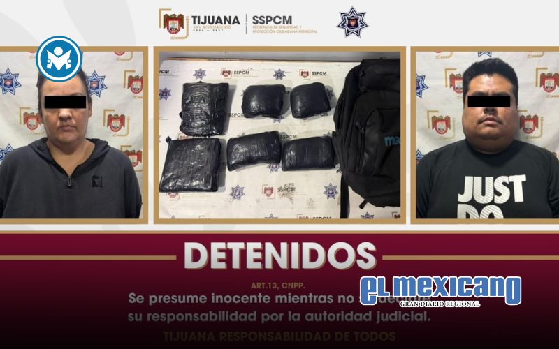 Frustran intento de mula ciega; detienen a dos personas Frustran intento de mula ciega; detienen a dos personas