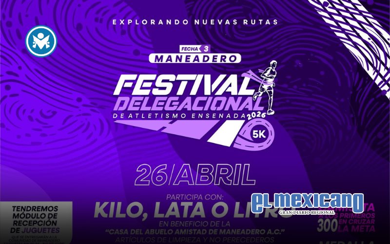 Maneadero ser&aacute; sede de carrera recreativa de 5 kil&oacute;metros