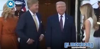 Reyes de Pa&iacute;ses Bajos evitan posar con Melania Trump