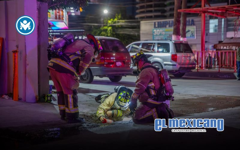 Fuga de gas moviliza a bomberos y cierra vialidad en Agua Caliente