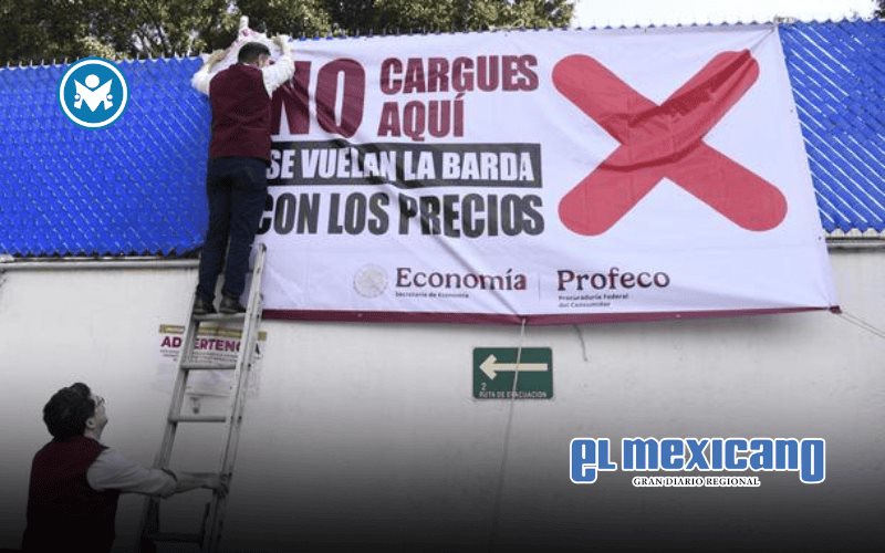 Profeco exhibe gasolineras con precios altos y coloca lonas de advertencia en operativo nacional