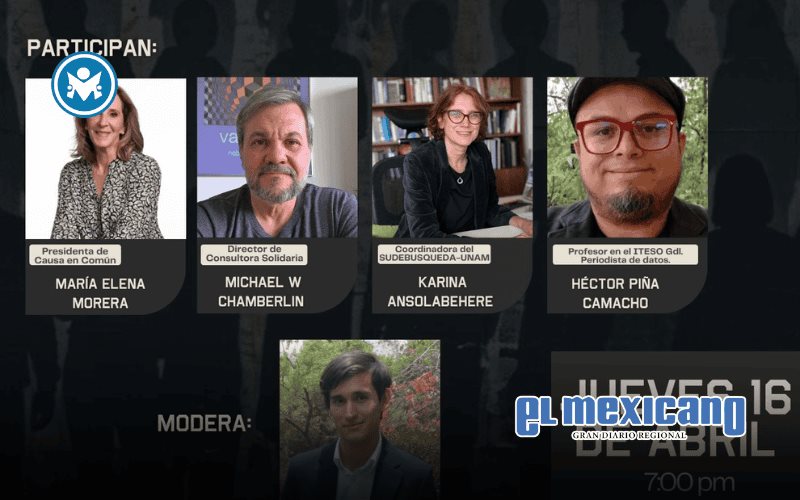 M&eacute;xico enfrenta crisis de desapariciones y colapso institucional, advierte Causa en Com&uacute;n