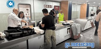 Aseguran en el AICM lienzos con presunto narc&oacute;tico oculto en la pintura; detienen a una persona extranjera