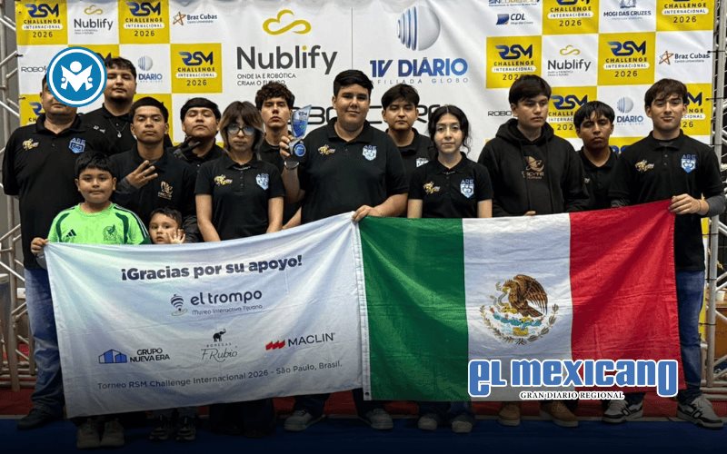 Triunfan estudiantes tijuanenses en torneo internacional de rob&oacute;tica en Brasil