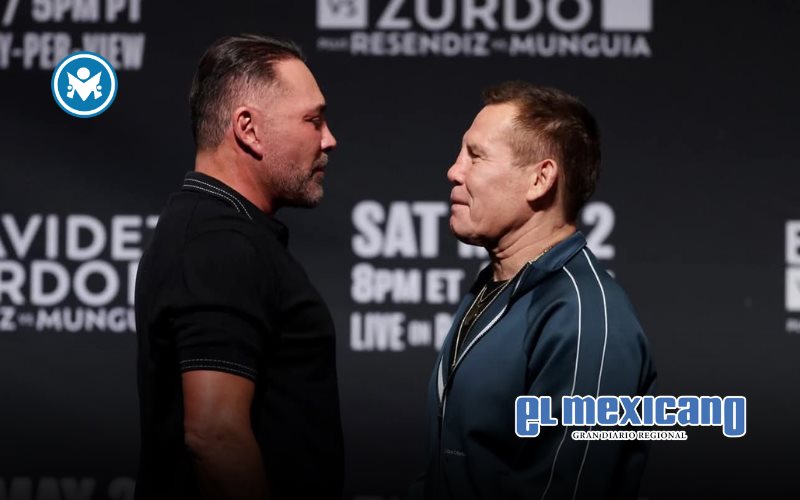 Julio C&eacute;sar Ch&aacute;vez y &Oacute;scar De La Hoya se reencuentran en Las Vegas a m&aacute;s de 27 a&ntilde;os de su hist&oacute;rica rivalidad