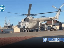 Helic&oacute;ptero de Marina aterriza de emergencia en Sinaloa