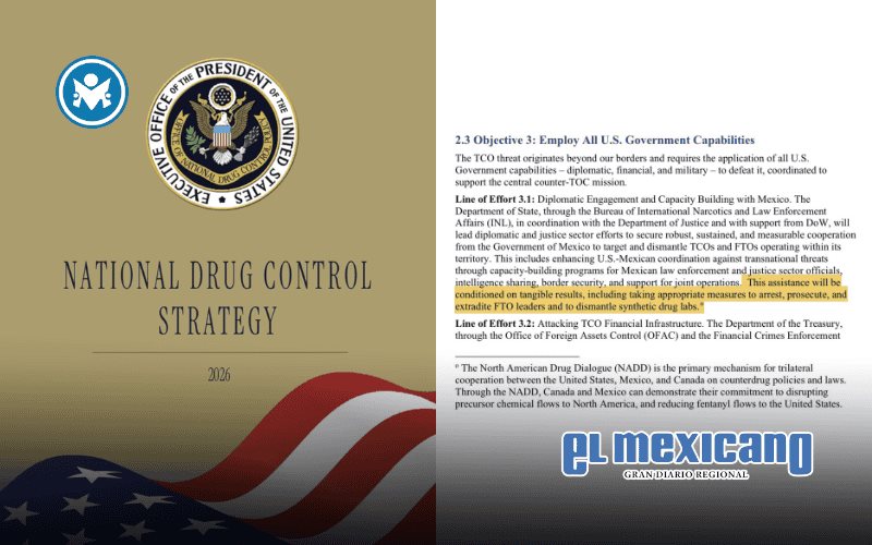 EU coloca a M&eacute;xico en el centro de su estrategia antidrogas y condiciona cooperaci&oacute;n a resultados contra c&aacute;rteles