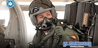 La princesa Leonor realiza su primer vuelo en un caza F-5