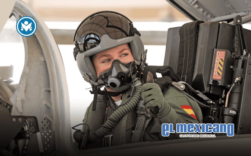 La princesa Leonor realiza su primer vuelo en un caza F-5