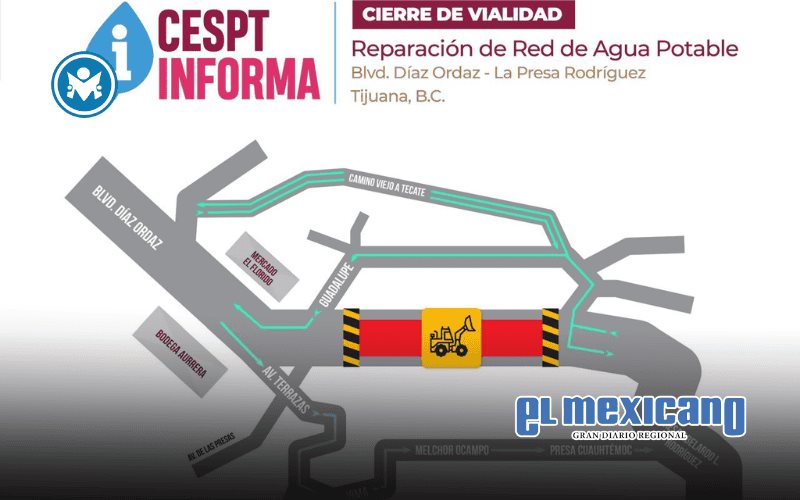 Suspender&aacute;n suministro de agua en 81 colonias por reparaci&oacute;n de fuga en l&iacute;nea Presa–Morelos