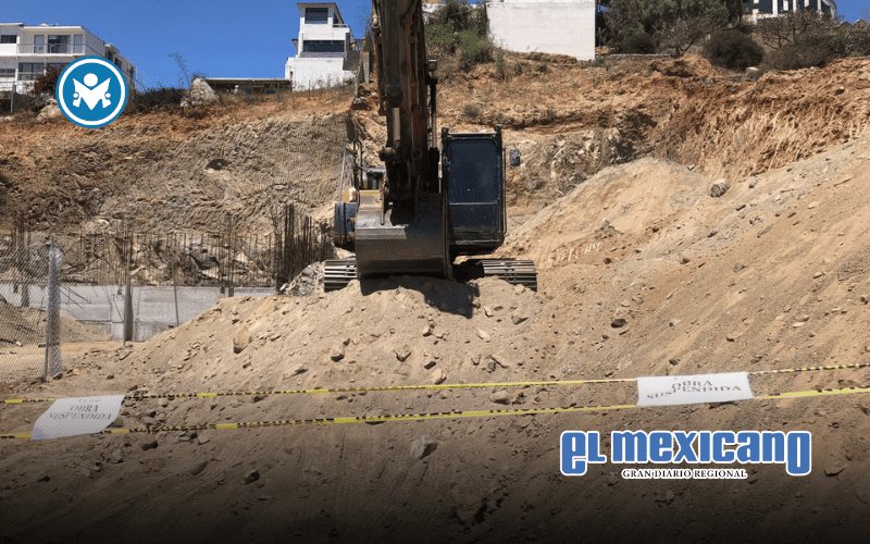 Clausuran obra junto al cerro del Keki por trabajos irregulares