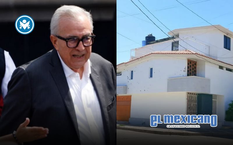 Atacan a balazos residencia de Rub&eacute;n Rocha Moya en Culiac&aacute;n