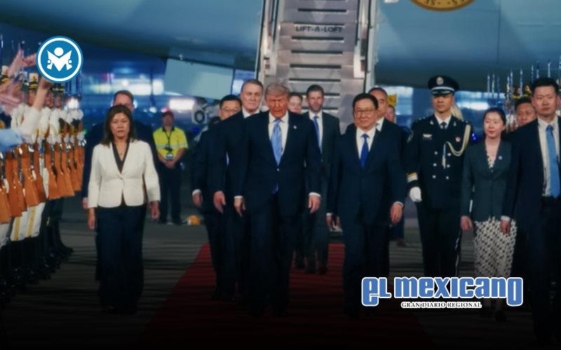 Donald Trump llega a China para cumbre clave con Xi Jinping
