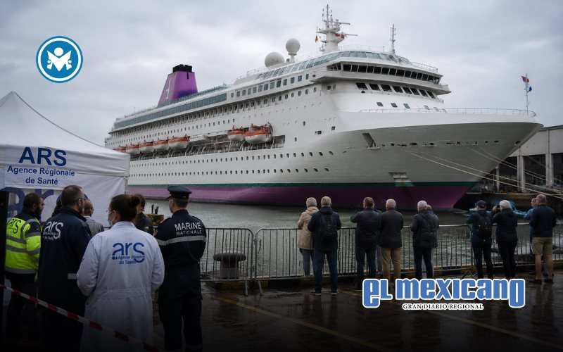 Muere pasajero y confinan a m&aacute;s de 1,700 personas en crucero por brote gastrointestinal en Francia