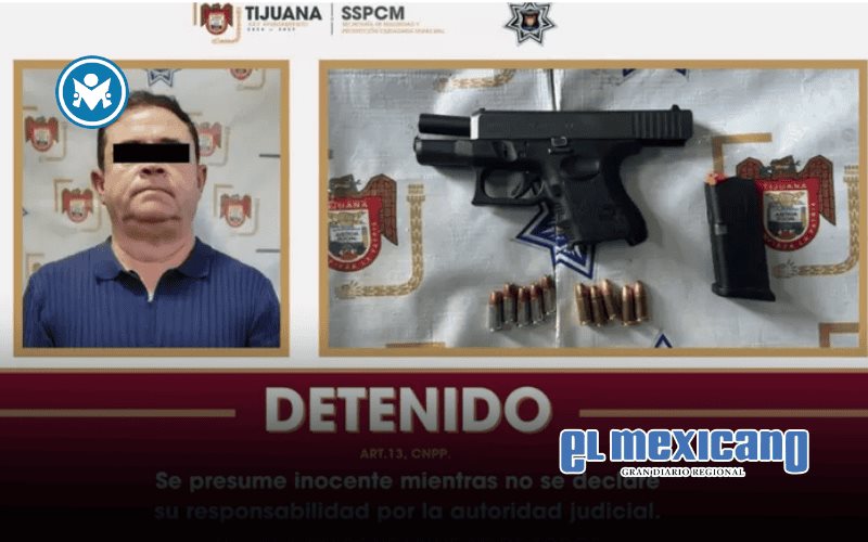 Detienen a hombre armado tras discusi&oacute;n vial en Tijuana