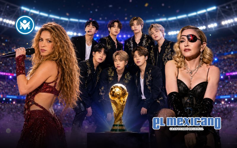 Shakira, Madonna y BTS har&aacute;n historia en la primera final mundialista con show de medio tiempo