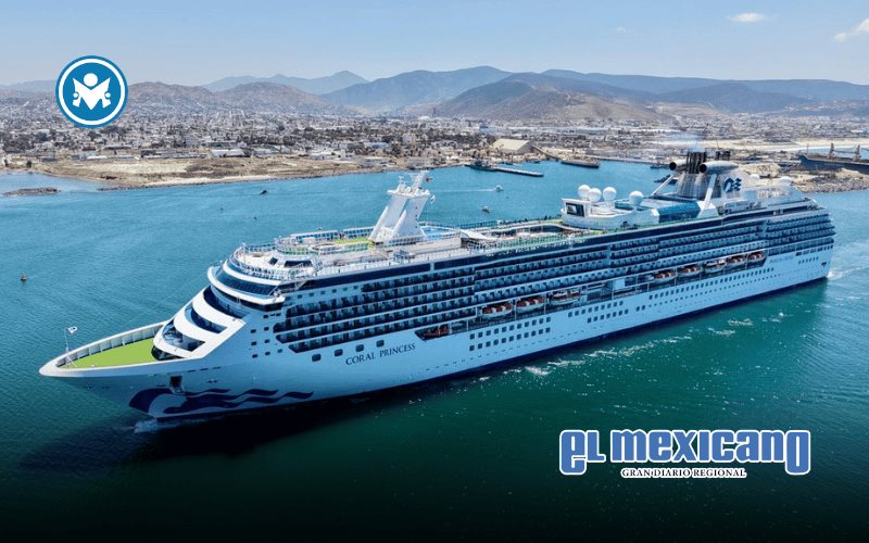 Coral Princess llega a Ensenada tras traves&iacute;a desde Jap&oacute;n