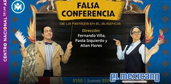 "Falsa conferencia de la firmeza en el ausencia" reinventa el teatro clásico en el CENART "Falsa conferencia de la firmeza en el ausencia" reinventa el teatro clásico en el CENART