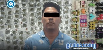 Detienen a hombre en Zona Centro con m&aacute;s de 160 dosis de kush