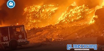Se incendia basurero del ejido Hipólito Rentería Se incendia basurero del ejido Hipólito Rentería