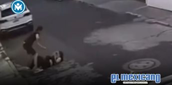 Captan agresión contra joven en calles de Coyoacán Captan agresión contra joven en calles de Coyoacán