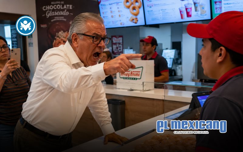Lord Donas se vuelve viral: adulto mayor insulta y grita en Krispy Kreme de Quer&eacute;taro