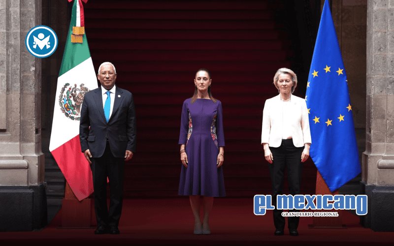 M&eacute;xico y la Uni&oacute;n Europea firman nuevo acuerdo global en Palacio Nacional