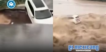 Captan ca&iacute;da de auto tras colapso de puente en China