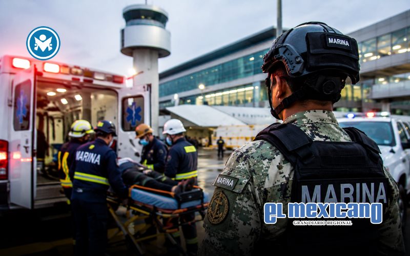 Flamazo en instalaciones de Marina dentro del AICM deja varios elementos lesionados Flamazo en instalaciones de Marina dentro del AICM deja varios elementos lesionados