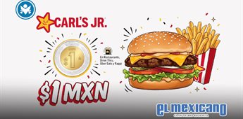 Carl&acute;s Jr ofrece hamburguesa a 1 peso por el D&iacute;a Mundial de la Hamburguesa