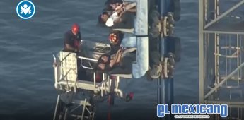 Falla en montaña rusa deja atrapadas a ocho personas en Galveston, Texas Falla en montaña rusa deja atrapadas a ocho personas en Galveston, Texas