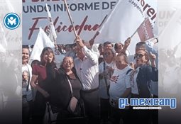 Pol&iacute;ticos y ciudadanos se congregan en la Avenida Revoluci&oacute;n para ver a Sheinbaum