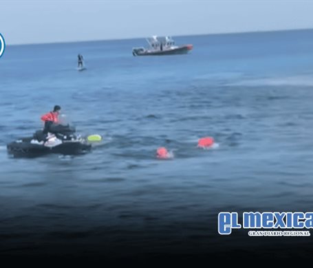 Cocodrilo irrumpe en competencia infantil en Cozumel