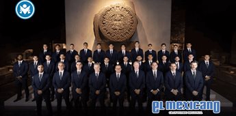 El Tri posa ante la Piedra del Sol en su foto oficial del Mundial