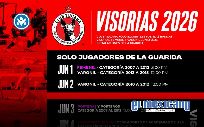 Xolos de Tijuana abre visorias en la Guarida Xoloitzcuintle