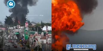 Fuerte explosi&oacute;n de pipas en Puebla provoca evacuaciones