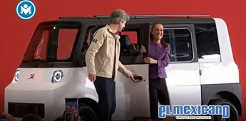 Olinia: Sheinbaum presenta el primer veh&iacute;culo el&eacute;ctrico dise&ntilde;ado en M&eacute;xico